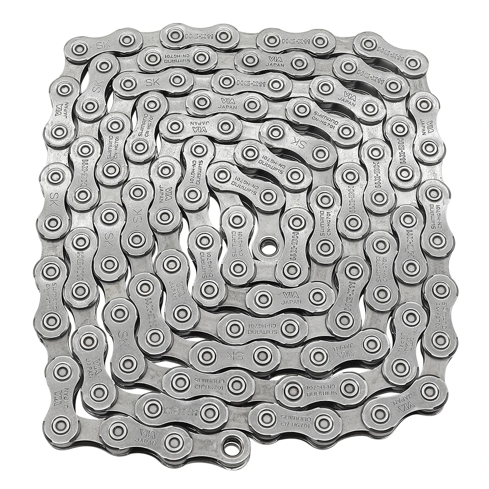 SHIMANO 11-скоростная велосипедная цепь CN-HG701 116 звеньев 11 В MTB HYPERGLIDE SIL-TEC детали для
