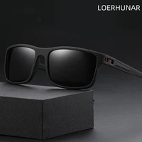 fashionable retro square glasses mens polarized sunglasses summer driving uv radiation proof outdoor sun shading sunglasses