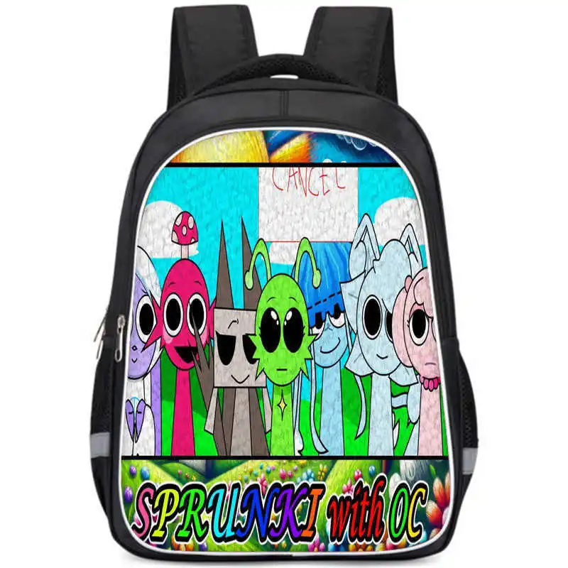 Школьная сумка Incredibox рюкзак Sprunki двухслойный студенческая и детская