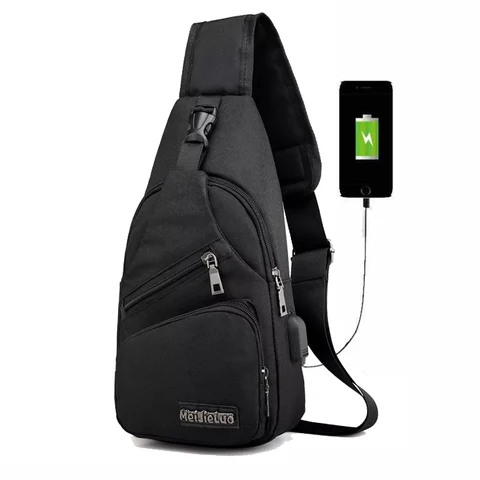 Мужские сумки через плечо с USB-зарядкой, Мужская нагрудная сумка с защитой от кражи, школьная летняя сумка-мессенджер для коротких поездок, Новое поступление 2022