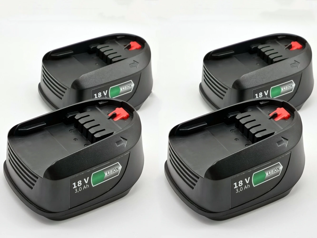 

LOJOAN New 4Packs 18V 3.0Ah Lithium-Ion Battery Akku for Green Bosch Home and Garden 18V System Bosch Unlimited Vacuum Cleaners
