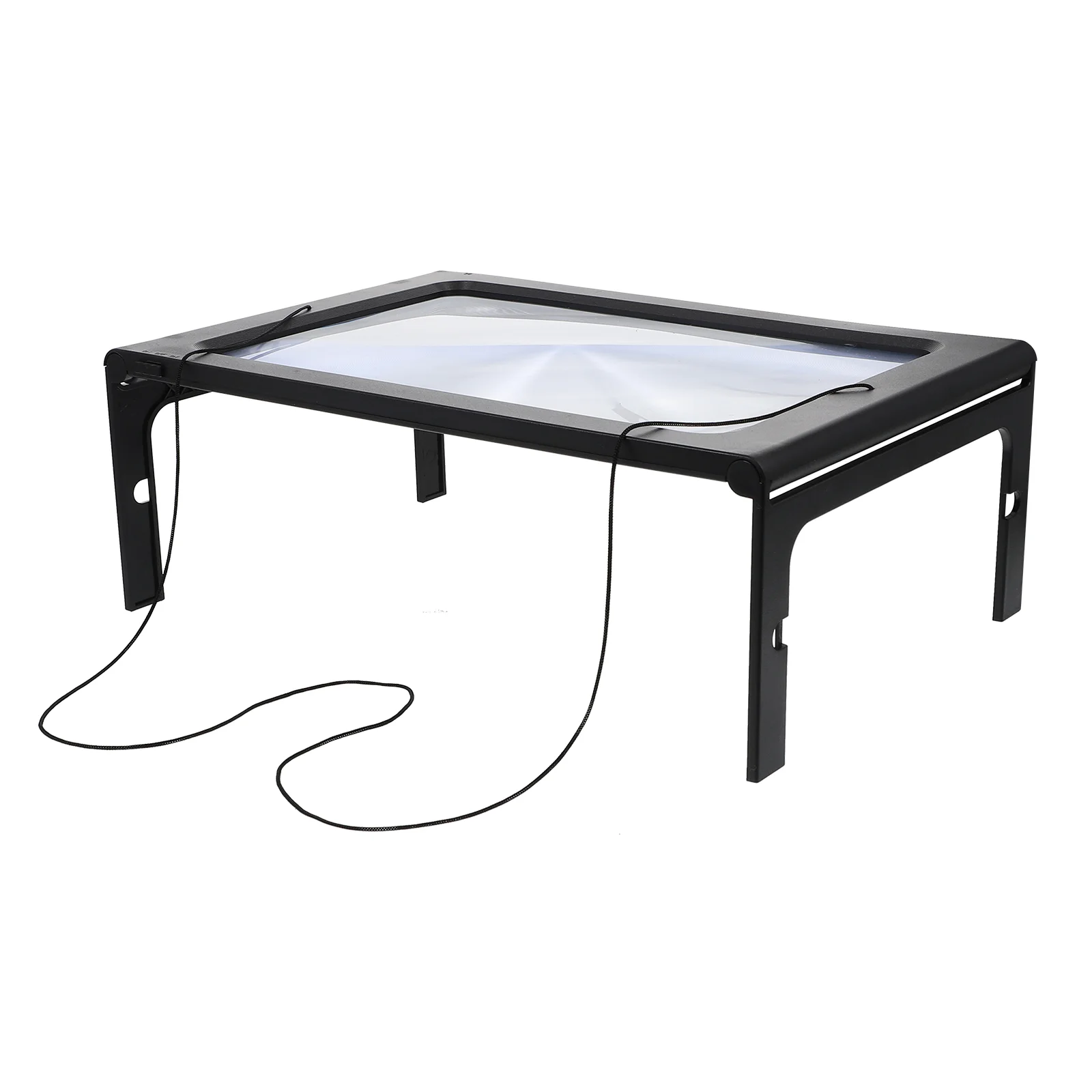 

LED Page Magnifier Page Magnifying Sheet Screen Magnifier Screen Magnifier Stand Desktop Magnifier For Maps Books Small Patterns