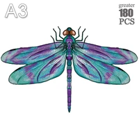 new wooden animal puzzle for kids adults family games dragonfly wood jigsaw educational toys 300 pcs wooden jigsaw puzzle 2022