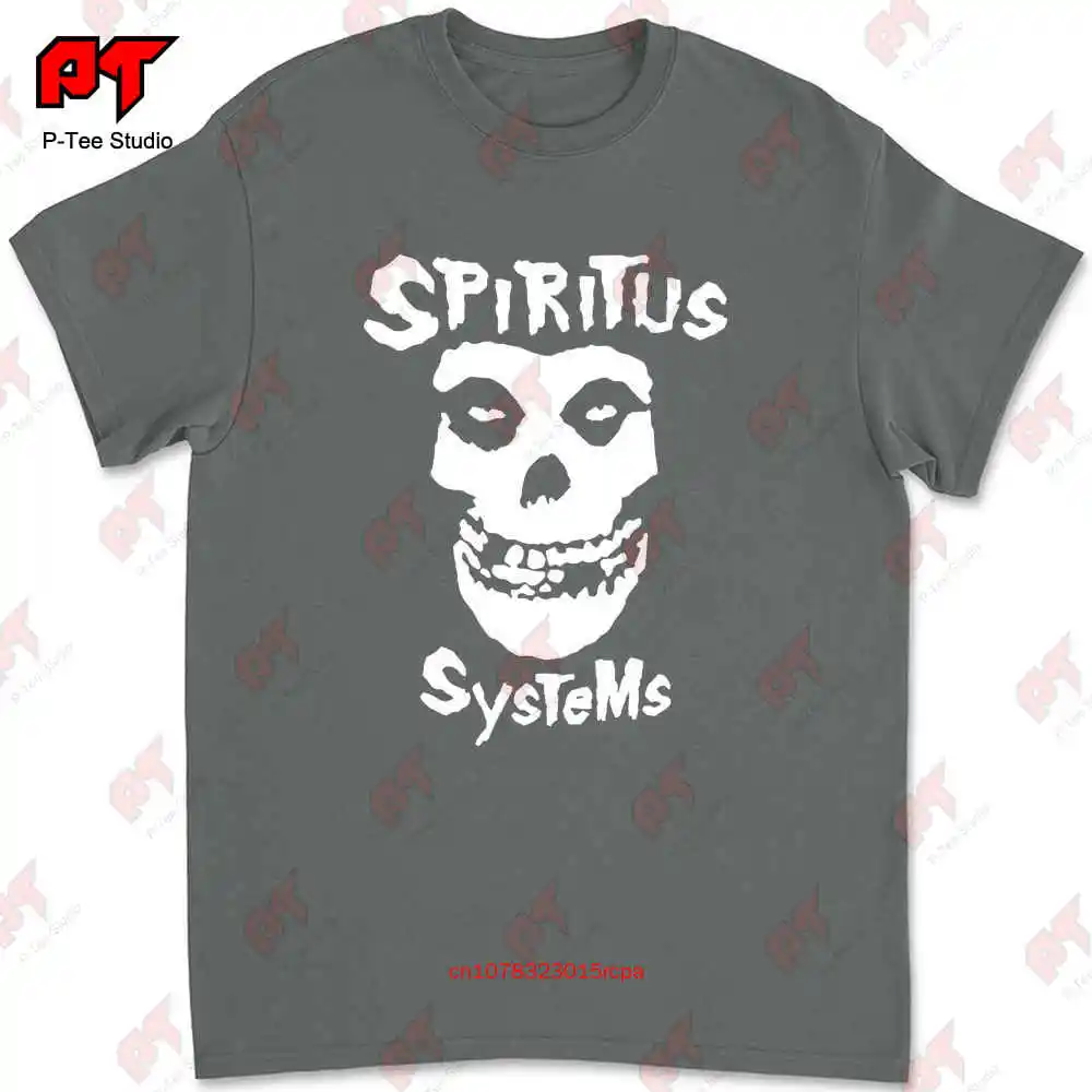 Футболка spirзуда системы Misfits логотип Mf черная белая Передняя Задняя S Размер L DKNU