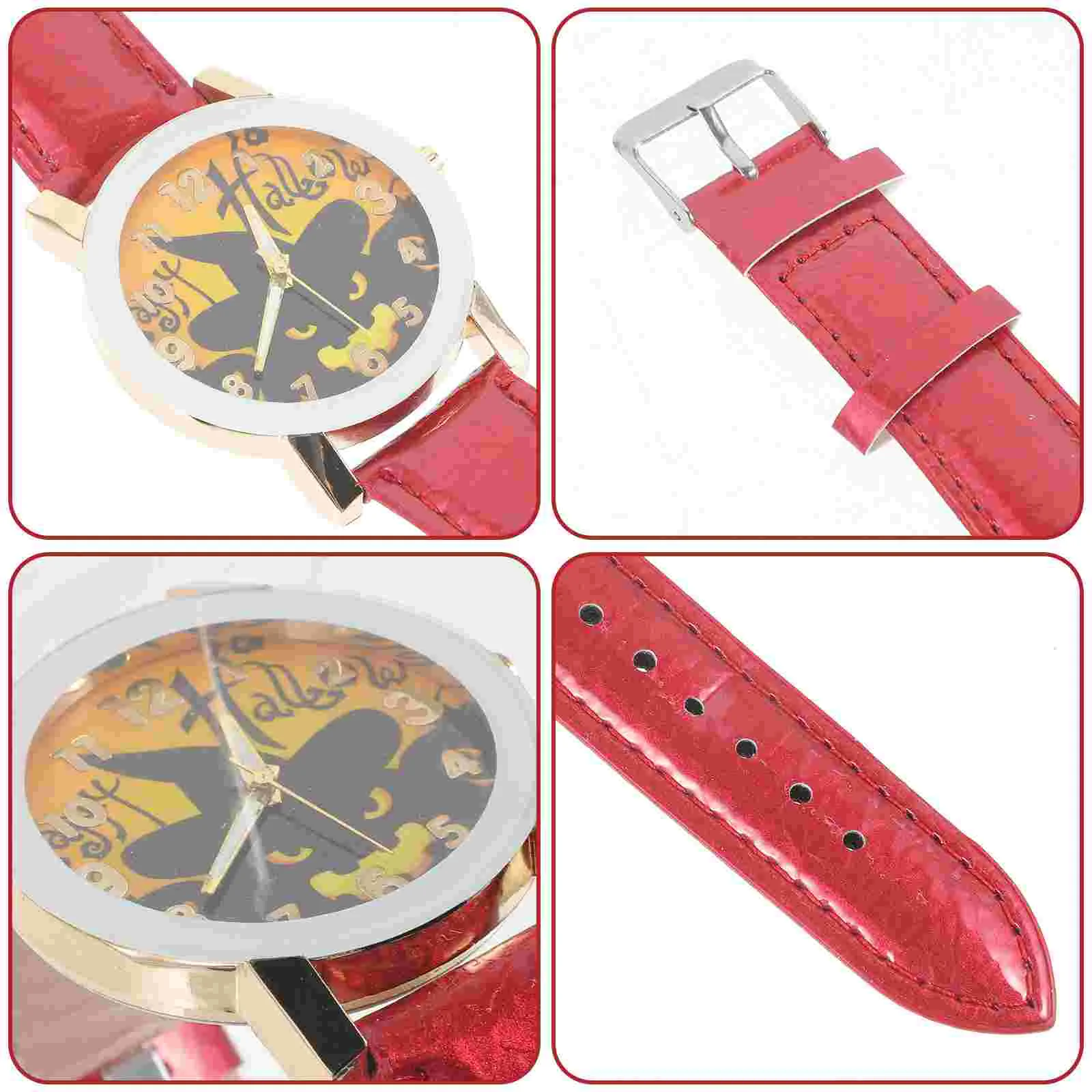 Уникальные часы на Хэллоуин калибровка кварцевые мужские и женские повседневные