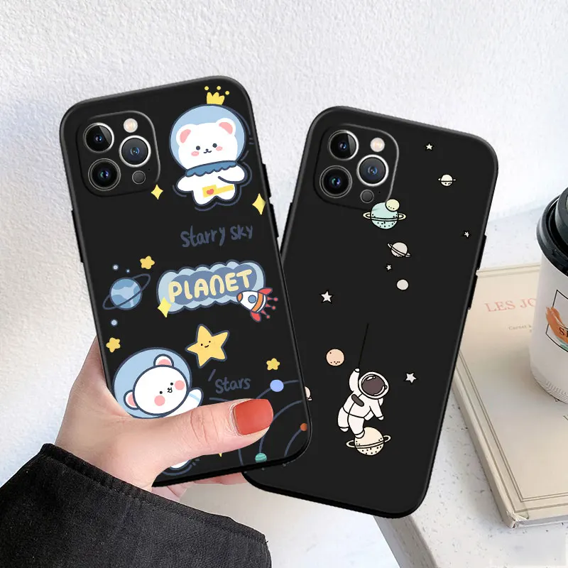 

Planet Space Astronaut Soft Silicone Case for Xiaomi Mi Poco F2 F3 M2 M3 M4 M5 C3 X2 X3 X4 GT NFC Pro
