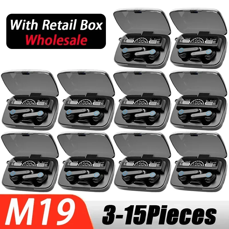 M19 Наушники Bluetooth Игровые наушники Беспроводная гарнитура Спортивные мужские