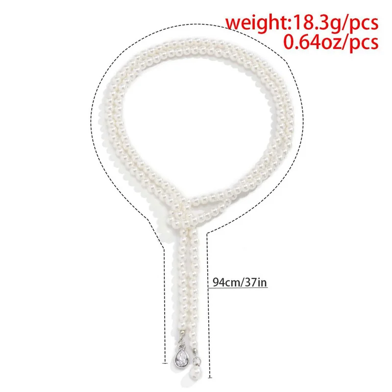 Женское многослойное ожерелье с имитацией жемчуга массивное модное колье в