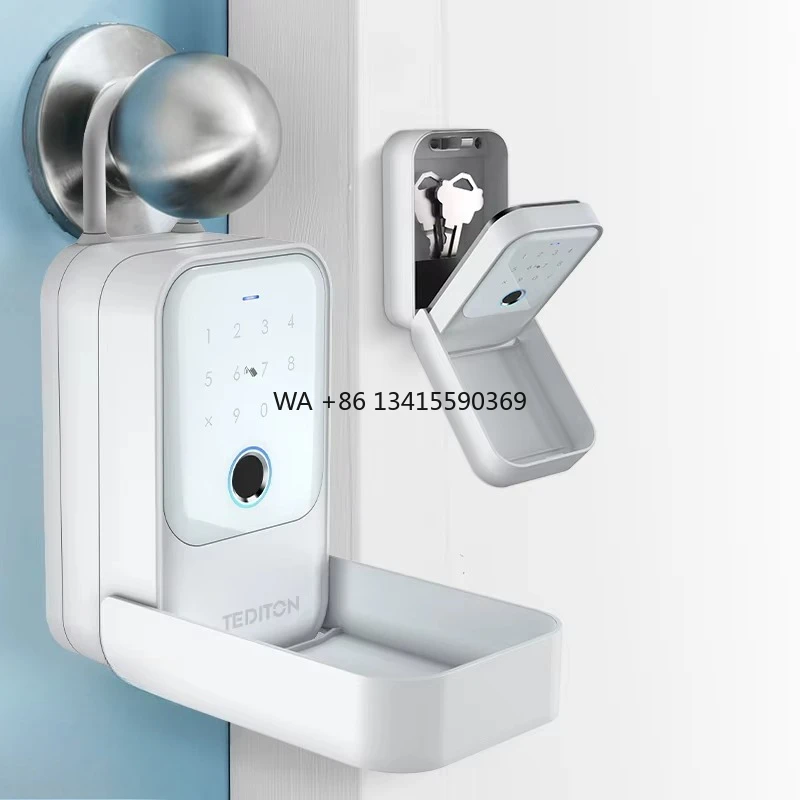 Фото Tediton TTlock Candado Con Huella, цифровой сейф для ключей с отпечатками пальцев, защитный замок с ключом и кодовым замком №1