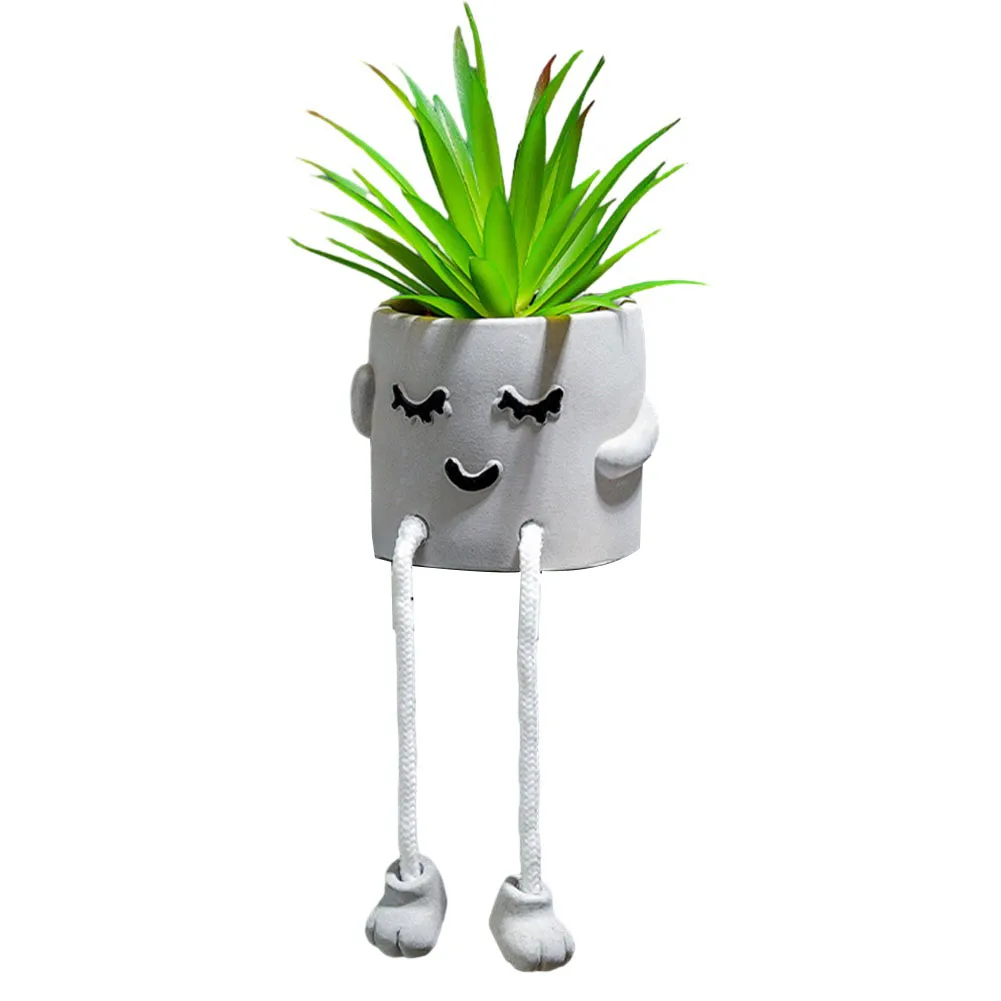 

Hanging Artificial Plant Bonsai Feet Succulent Pot Flower Pot Creative Plant Pots Doll Desktop Crafts Living Room Ornaments