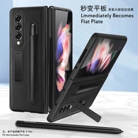 for samsung z fold 3 hinge case with s pen slot holder for samsung galaxy z fold 3 5g hinge case hide stand full protective capa