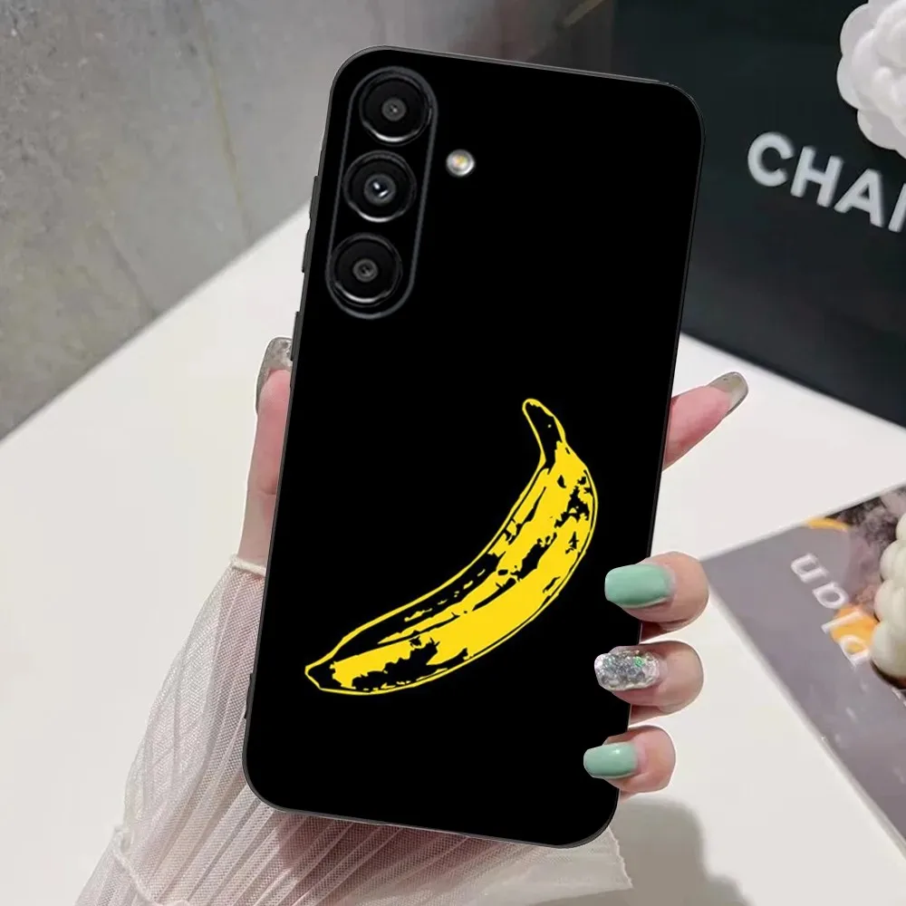 Эстетический чехол Banana для телефона Samsung S24 S21 S22 S23 S30 Ultra S20 Plus Fe Lite Note 10 9 5G черный