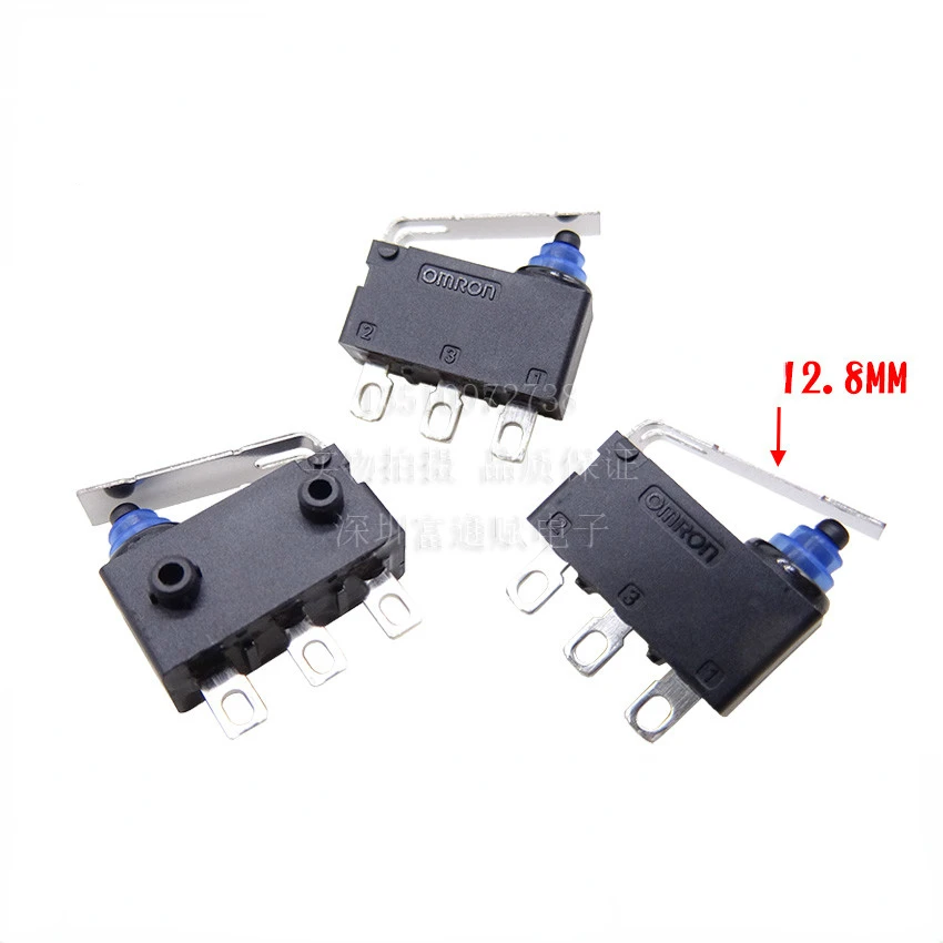 

10PCS D2HW-EL291H Sealed Waterproof Dust Button Travel Limit Micro Switch D2HW Car Door Lock Micro Switch 3 Feet IP67