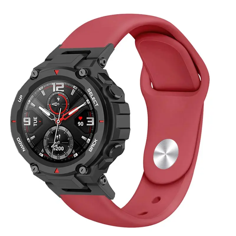 Silicone Strap For Huami Amazfit T-REX 2 Smart Watchband Sports Bracelet For Xiaomi Amazfit T-Rex/T Rex Pro 2 smart watch strap