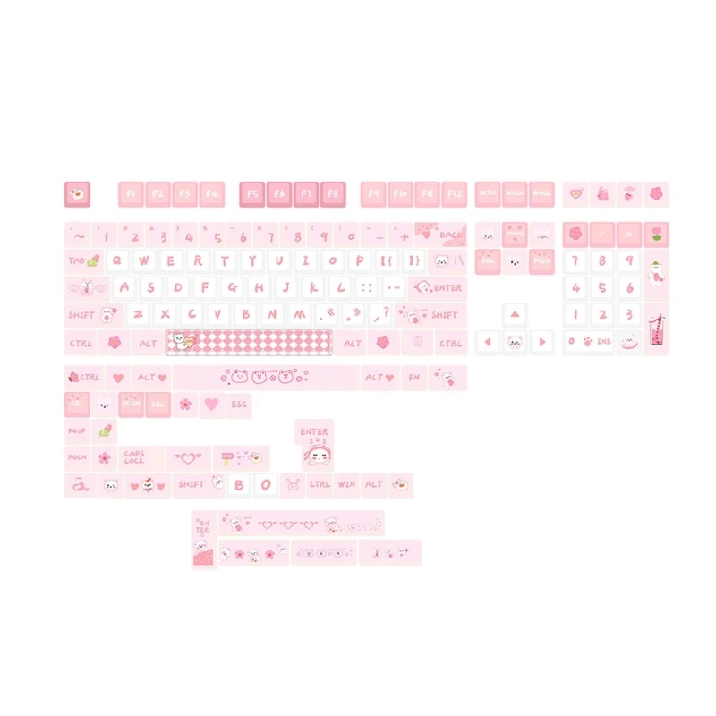 

Keycaps 146 Pink Theme DyeSublimation Keycap Набор для MechanicalKeyboard