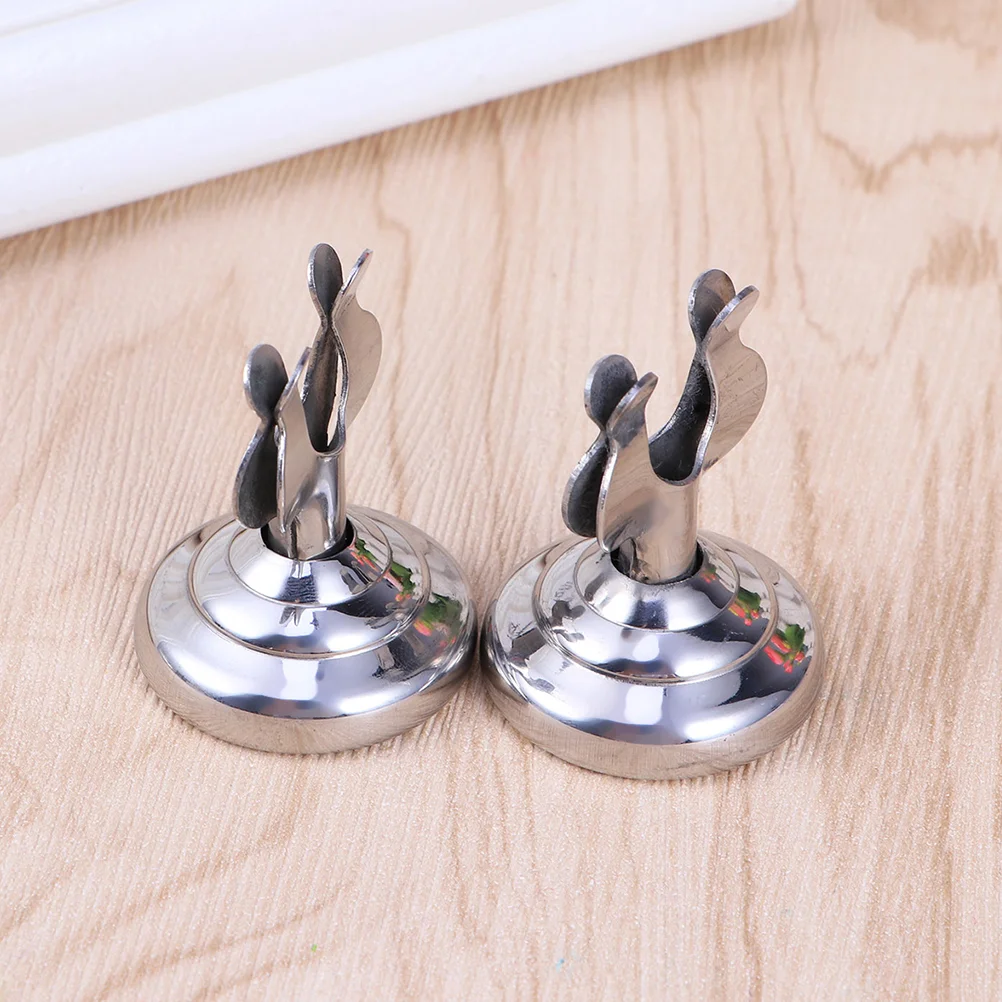 

3pcs Place Holder Stainless Steel Harp Style Table Name Holder Tabletop Photo Stand Menu Displays Clip for Restaurants Weddings