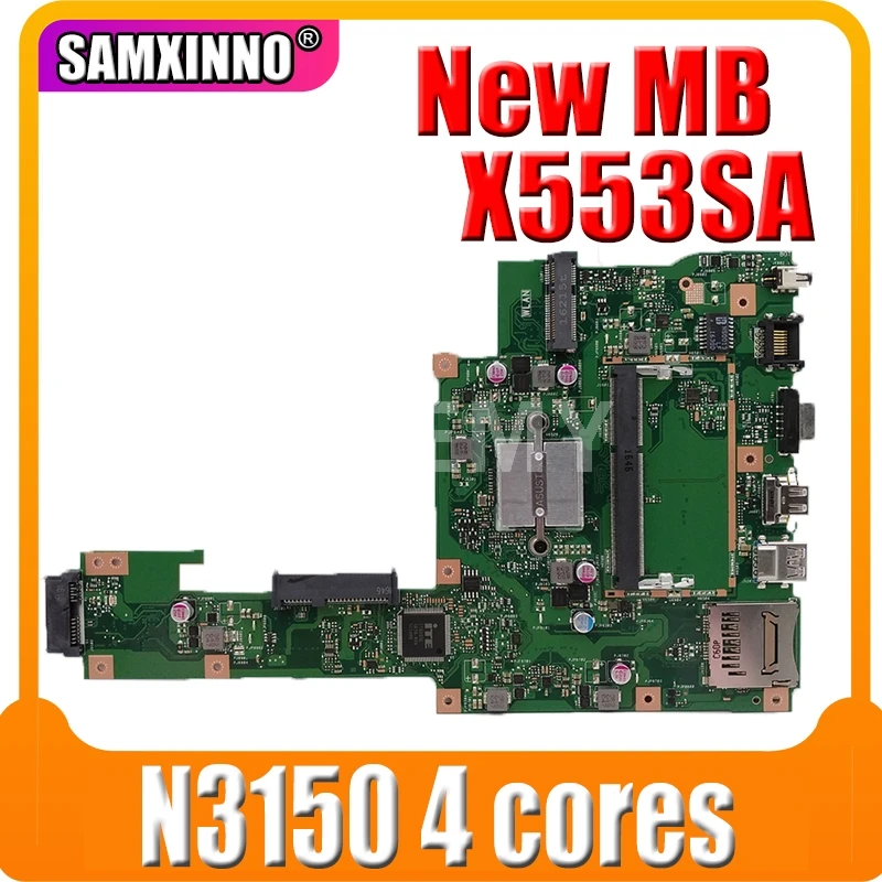 

Материнская плата Akemy X553SA N3150 4 ядра для Asus A553S A553SA F553S F553SA X553S материнская плата для ноутбука X553SA материнская плата