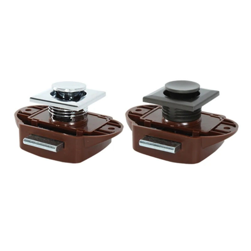 

P9JC Yachts Car Push Lock RVsCaravan Boat Motor Home Cabinet Drawer Button Lock For Furniture Hardware