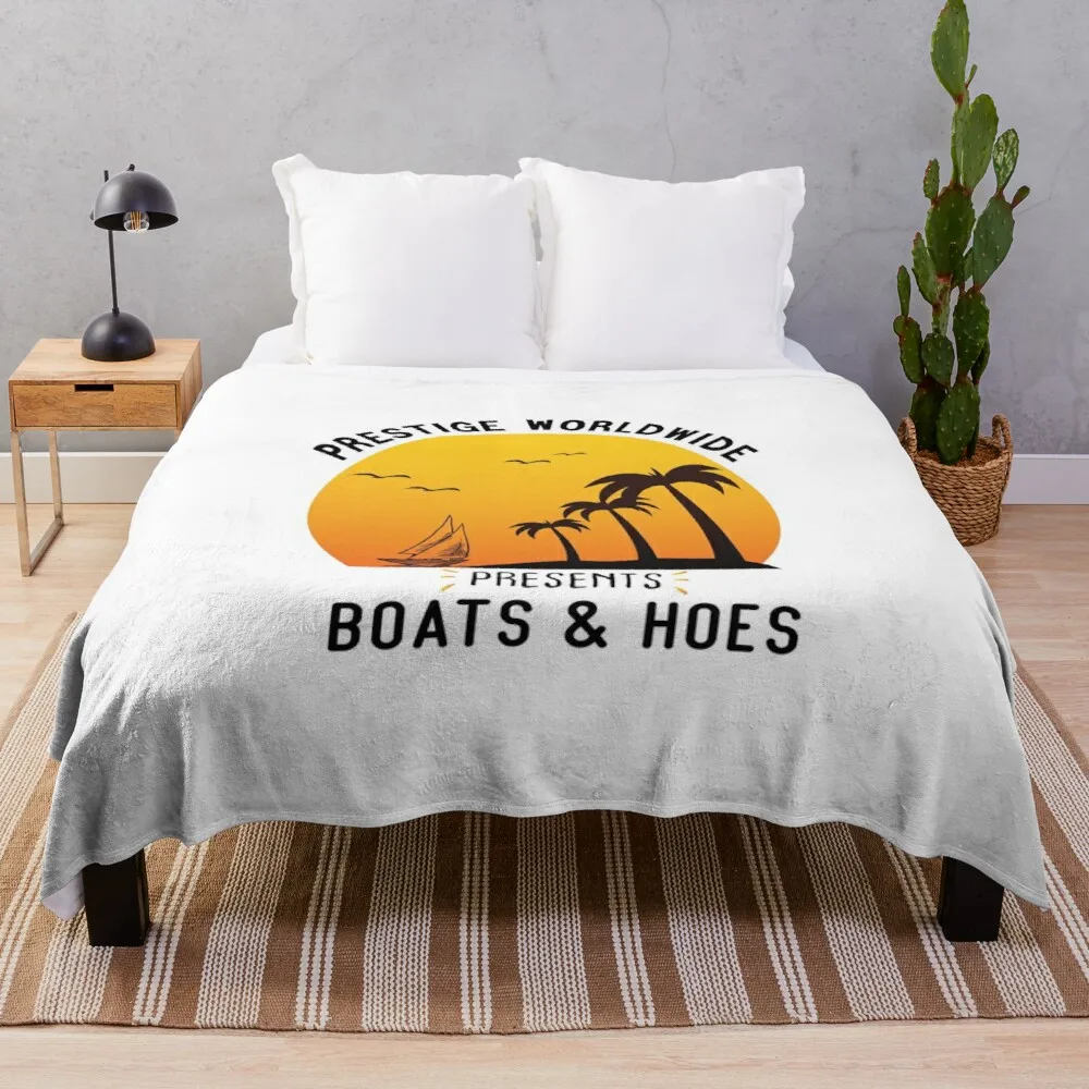 

prestige worldwide presents boats & hoes Throw Blanket Extra Large Blanket Throw Rug Decorative Bed Blankets