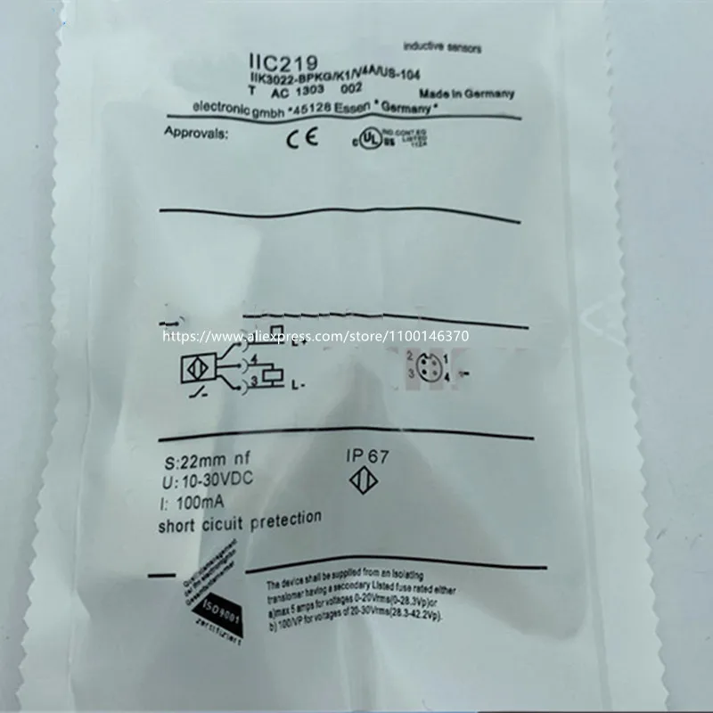 Новый высококачественный индуктивный датчик приближения IFM IIC217 IIC218 IIC219 IIC220, 2 шт.