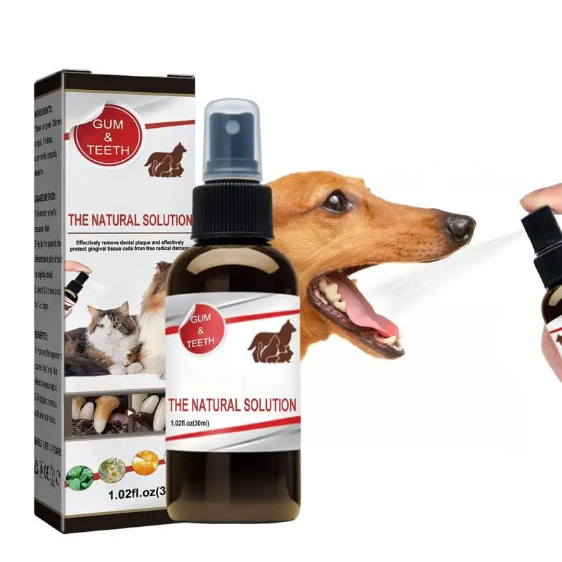 

Dog Dental Spray Dental Fresh Water Spray For Dogs 30ml Pet Dental Care Solution Pet Spray To Eliminate Bad Dog Breath And Cat