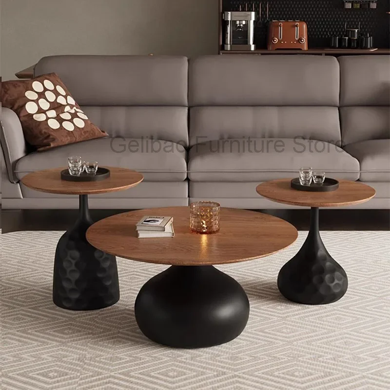 Круглый кофейный столик экономящий пространство уникальное минималистичное