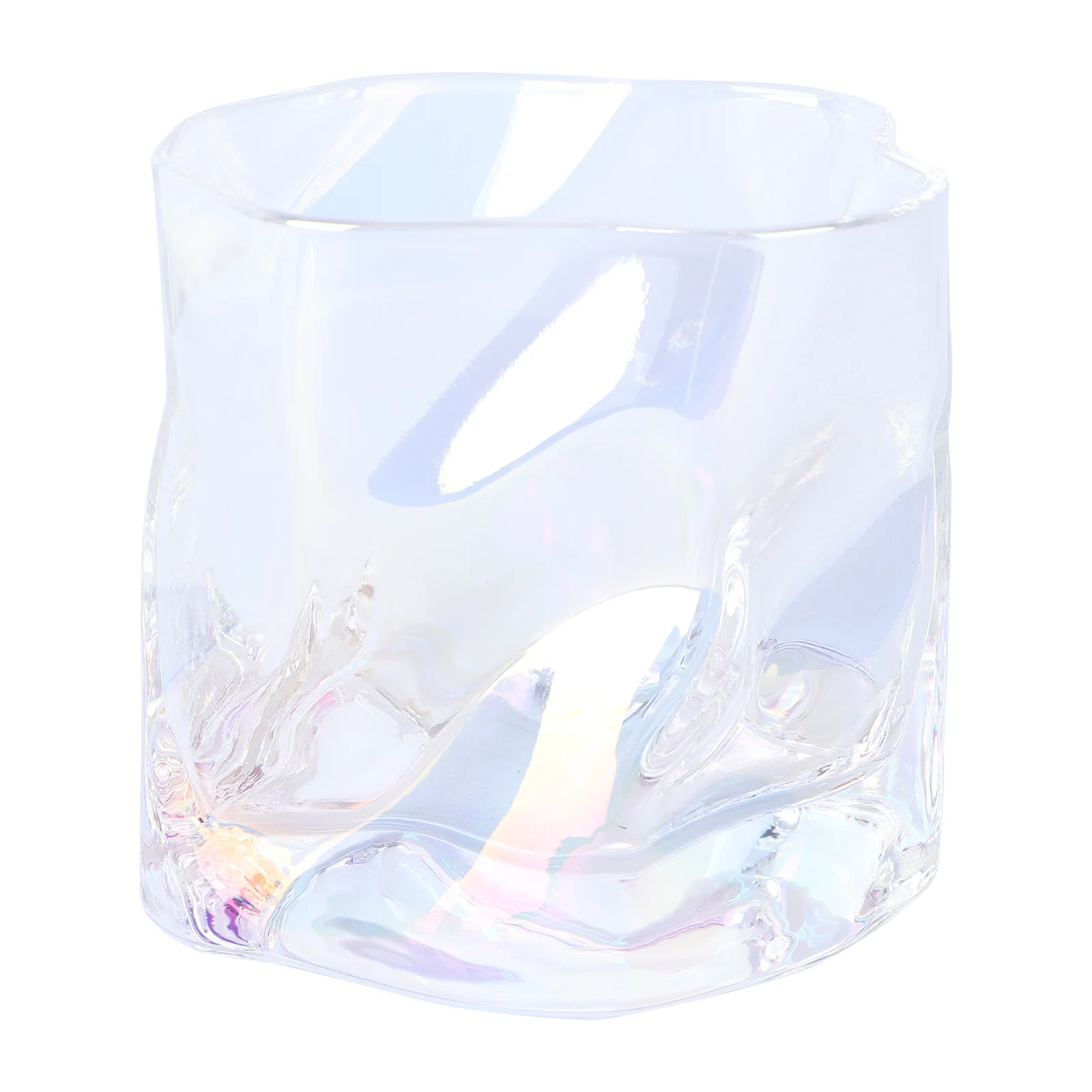 

1pc Unique Irregular Glass Cup Creative Appearance Whiskey Cup Drinking Cup