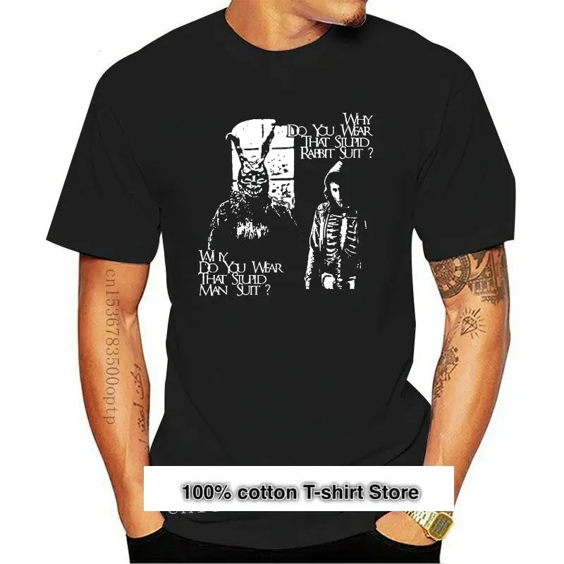 

Camiseta de Donnie Darko para hombre, camisa negra para mujer