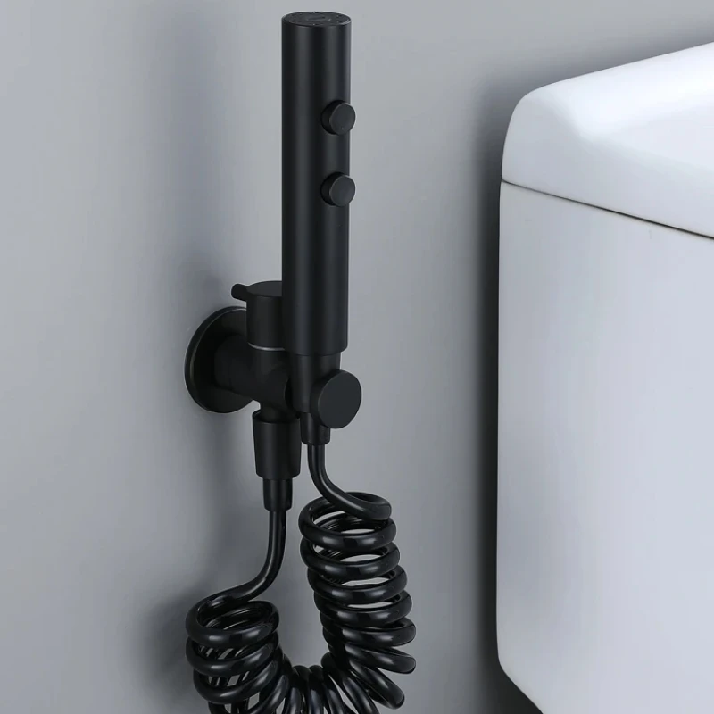 Двухкнопочный смеситель для унитаза и биде распылитель дождя из нержавеющей