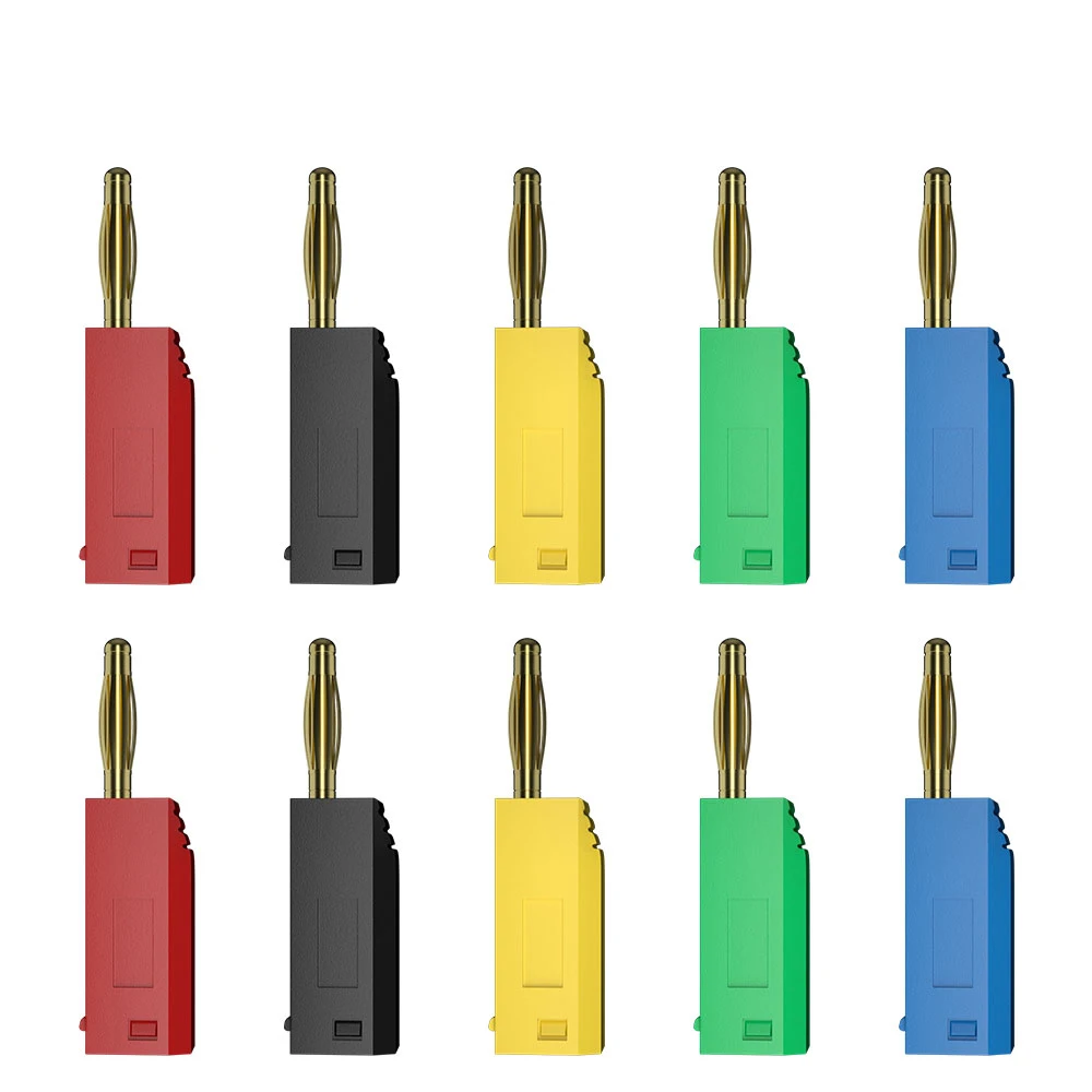 

JZDZ 10 шт. 2 мм Банановый штекер позолоченный Штабелируемый Электрический концевой соединитель аксессуары 5 цветов J.10003