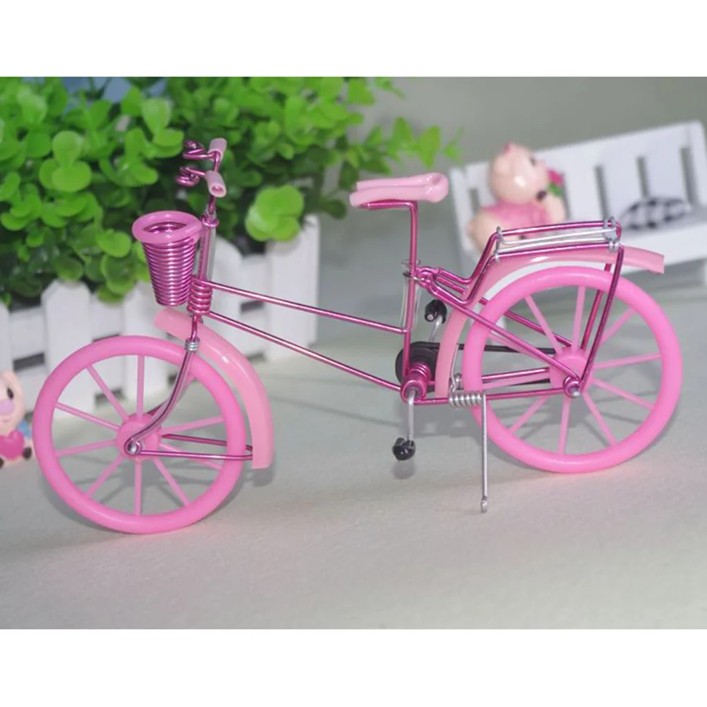 

Bike Modelcraft Miniature Mini Metal Finger Racing Decor Mountain Ornaments Ironwork Figurines Simulation Desktop Wire