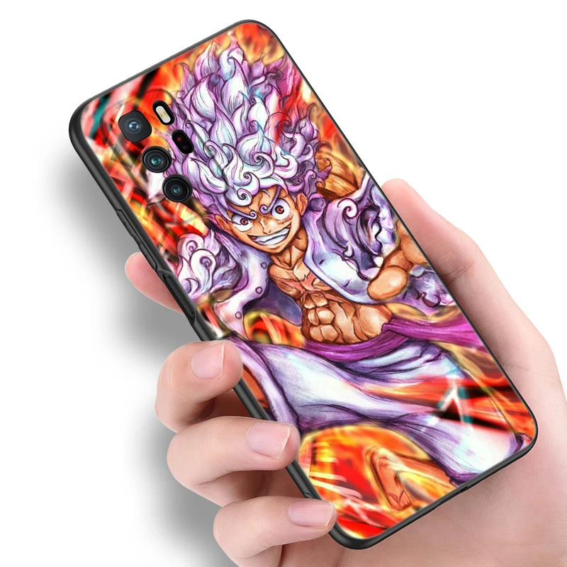 Фото Черный силиконовый чехол для телефона Luffy's Gear 5, аниме для Xiaomi Redmi Note 10 11 12 13 14 Pro Plus 10S 11S 12S, чехол из ТПУ №4