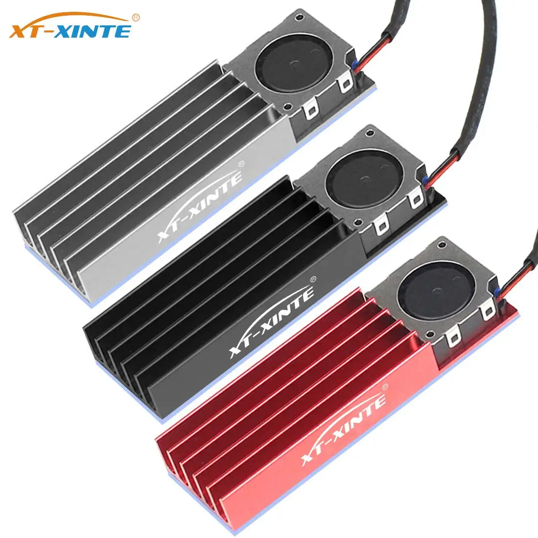 

XT-XINTE M.2 2280 радиаторы SSD с 20 мм DC5V/DC12V 3pin вентилятор охлаждения Радиатор охлаждения для настольного компьютера для NVME PCIE SATA