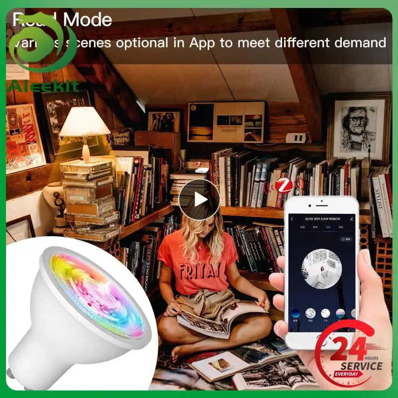 

1~6PCS Diy Gu10 Light Bulb Tuya/smartlife App 5w Zigbee Spotlight Via Alexa Google Home Led Lamp Tuya Zigbee Voice Control