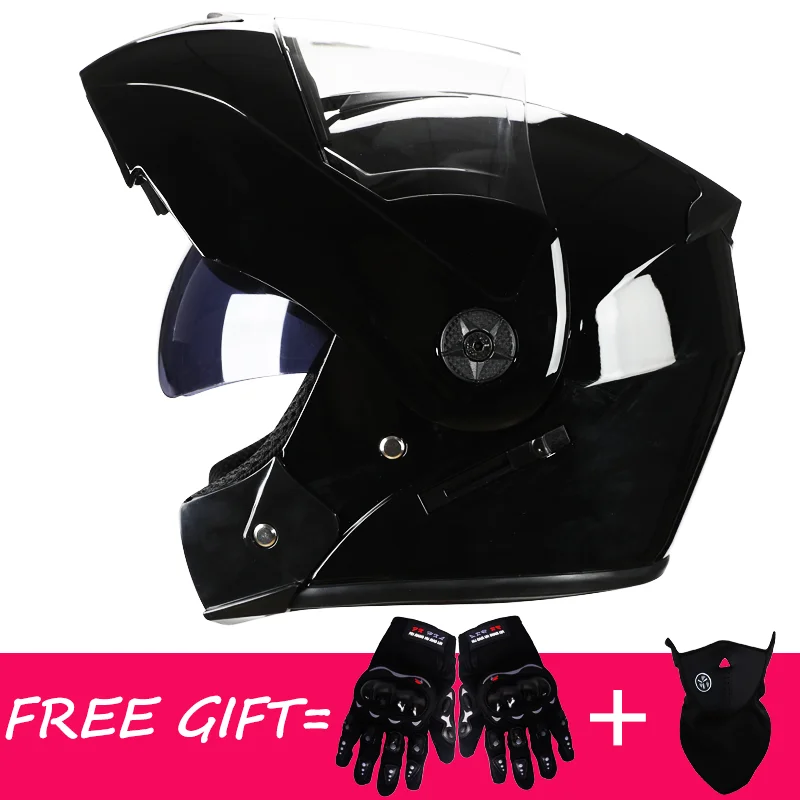 Мотоциклетный откидной шлем для мужчин и женщин мотоциклетный на все лицо