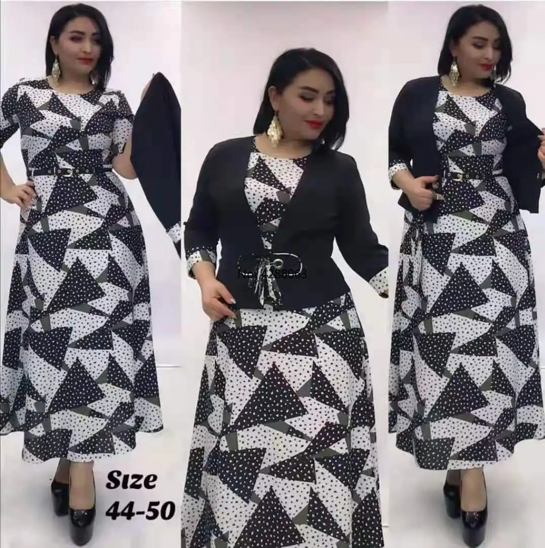 Африканское женское платье большого размера осень 2021 африканские женские