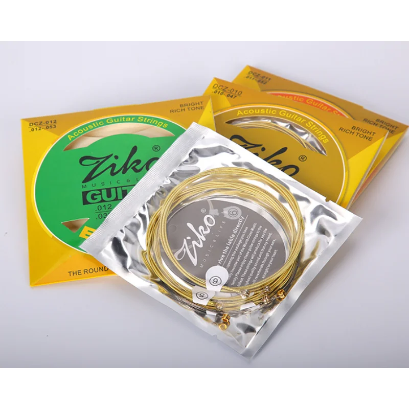 

ZIKO Folk Guitar String Brass DCZ-010 DCZ-011 DCZ-012 Professional High Quality String Guitar Accessories Music Instrument Parts