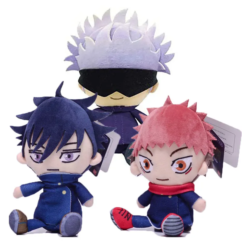 

15cm Jujutsu Kaisen Plush Toys Doll Kawaii Gojo Satoru Itadori Yuji Fushiguro Megumi Cute Stuffed Plushie Pendant Children Gifts