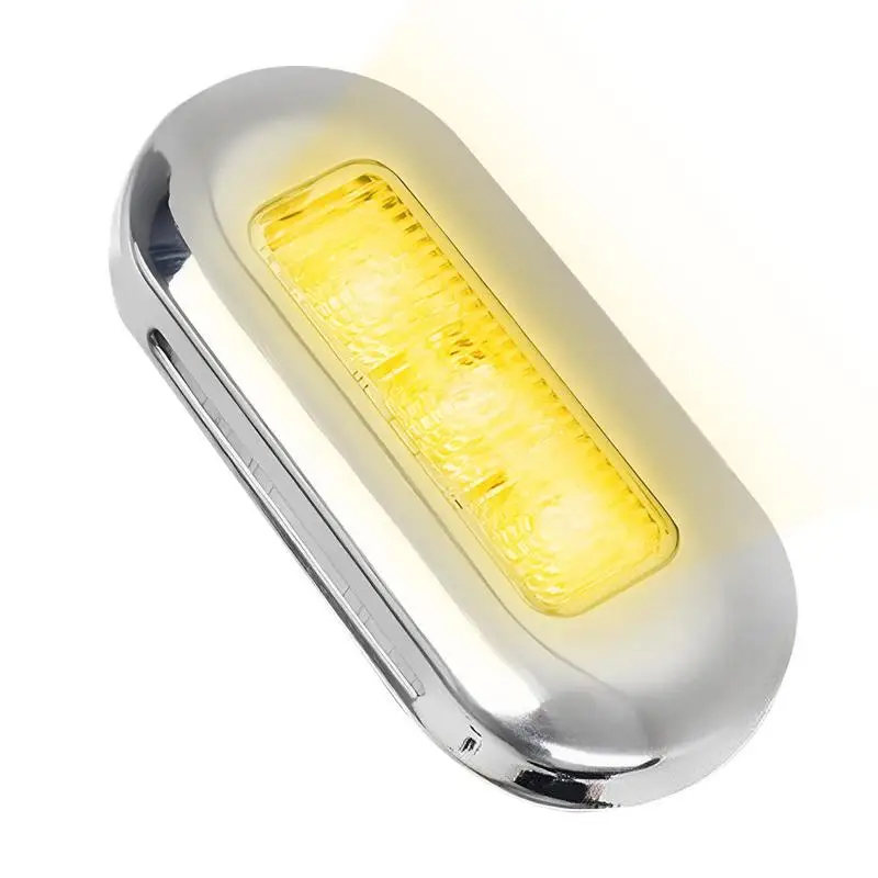 

Led Courtesy Lights For Boats Marine Lights Boat Led 3LED Stainless Steel Frame Waterproof Boat Marine LED Lights Courtesy