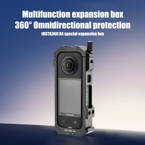 Металлическая защитная клетка для кроликов на открытом воздухе, расширительная рамка, чехол, аксессуары для Insta360 X3/X4, улучшающая стабильность, долговечность, подарок