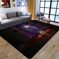 hot diablo art printed carpet for living room large area rug black soft home decoration mats dropshipping tapis de chambre tapis