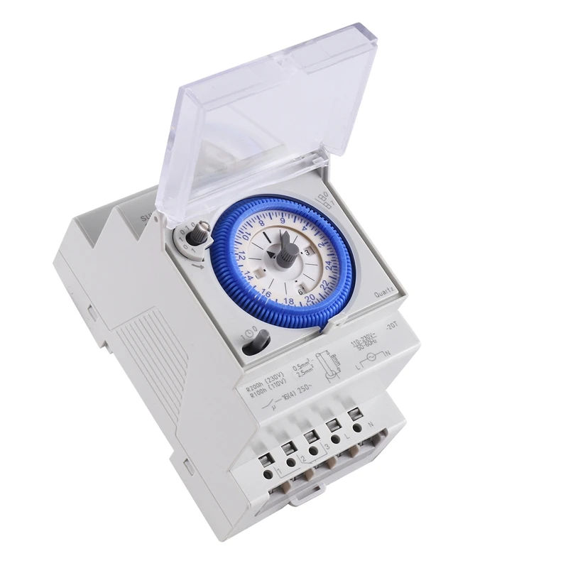 

SUL181D 96 Times On/Off Per Day Time Set Mechanical Timer Switch 15 Mins Timer Mechanical 24H Timer Mechanical Timer Switch