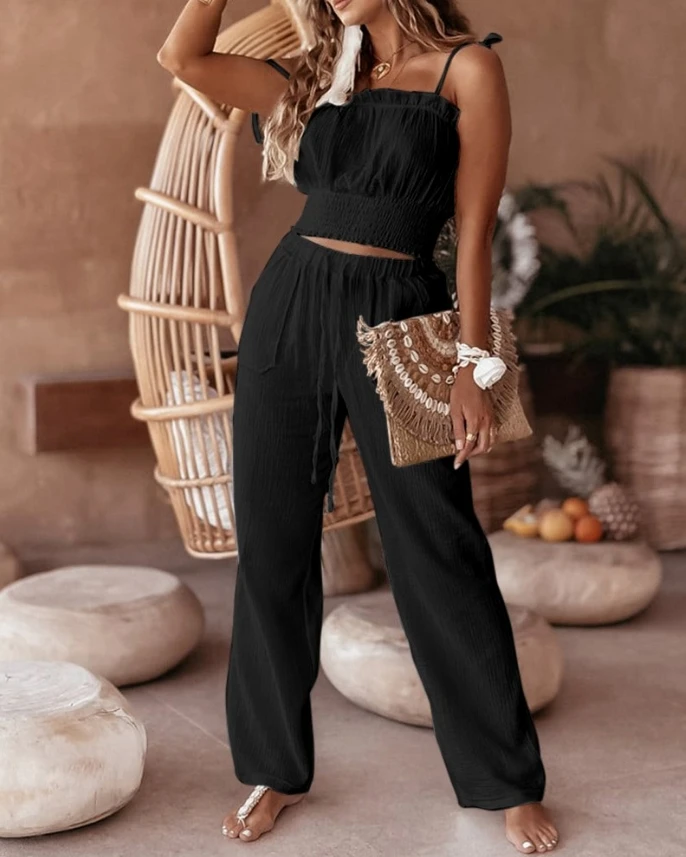 Женские темпераментные костюмы весна-лето 2024 последние комплекты для поездок на