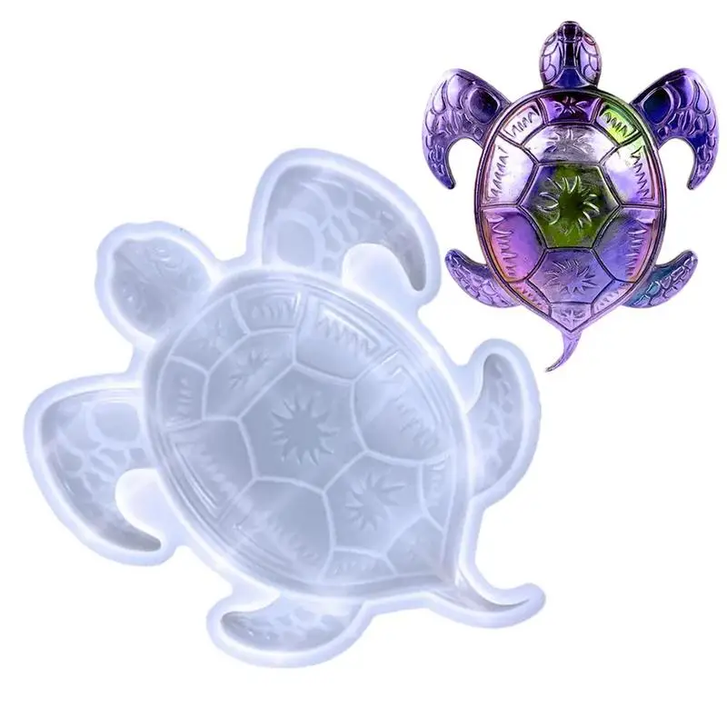 

Turtle Mold Heat Proof Sea Turtle Silicone Moulds DIY Reusable Animal Pendant For Wall Door Flexible Christmas Decoration For