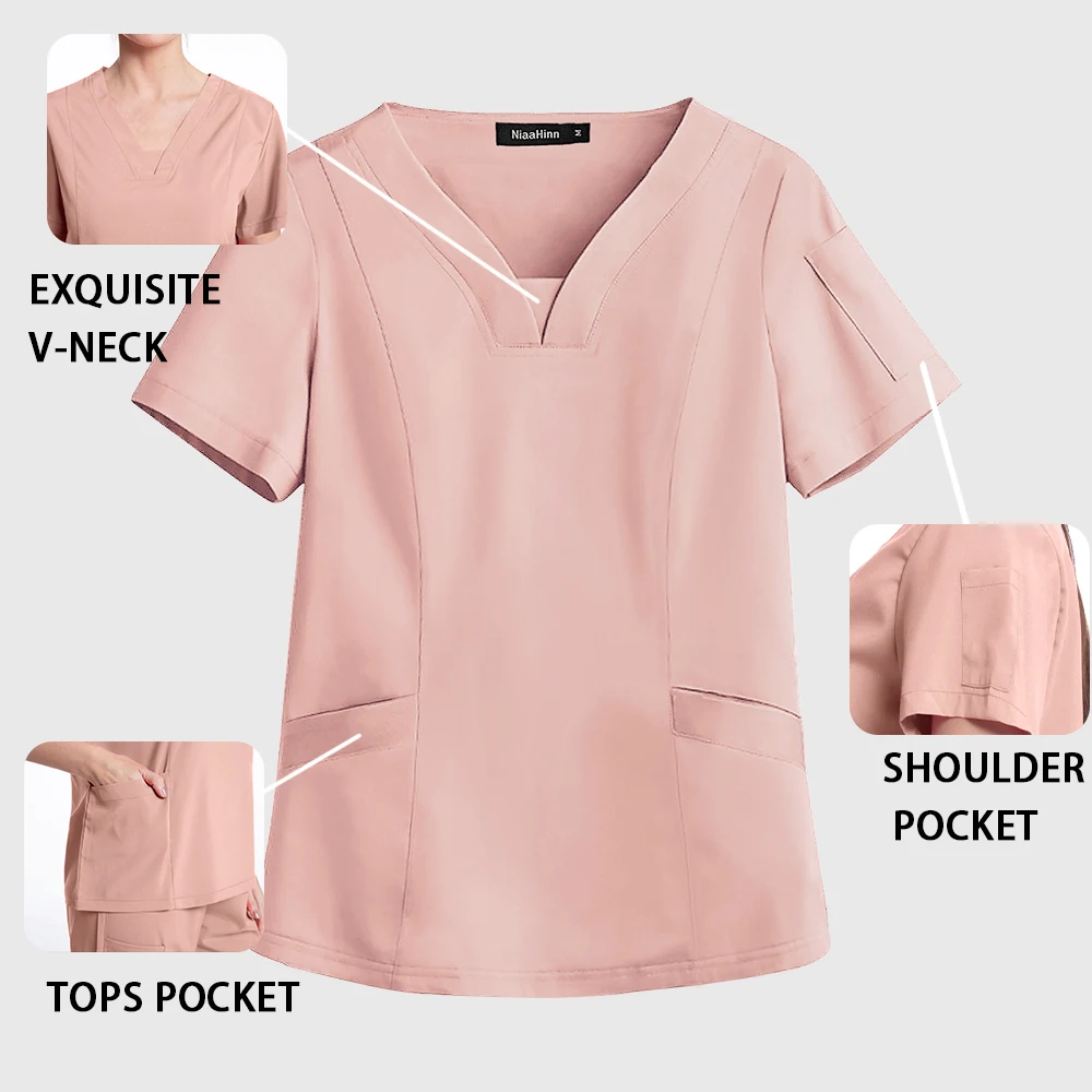 Эластичный Высококачественный медицинский комплект униформы для операционной с