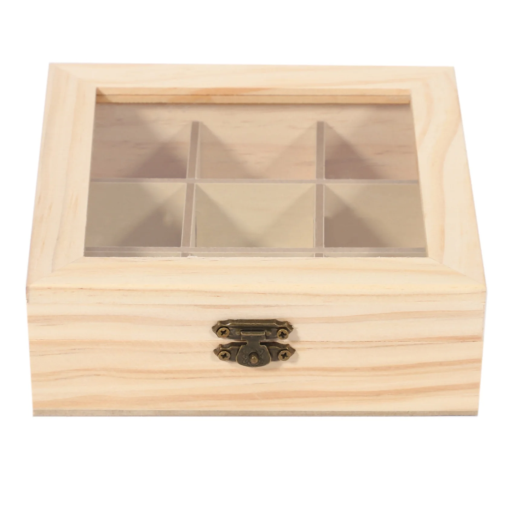 Деревянные чайные пакеты органайзер для ювелирных изделий нагрудная коробка