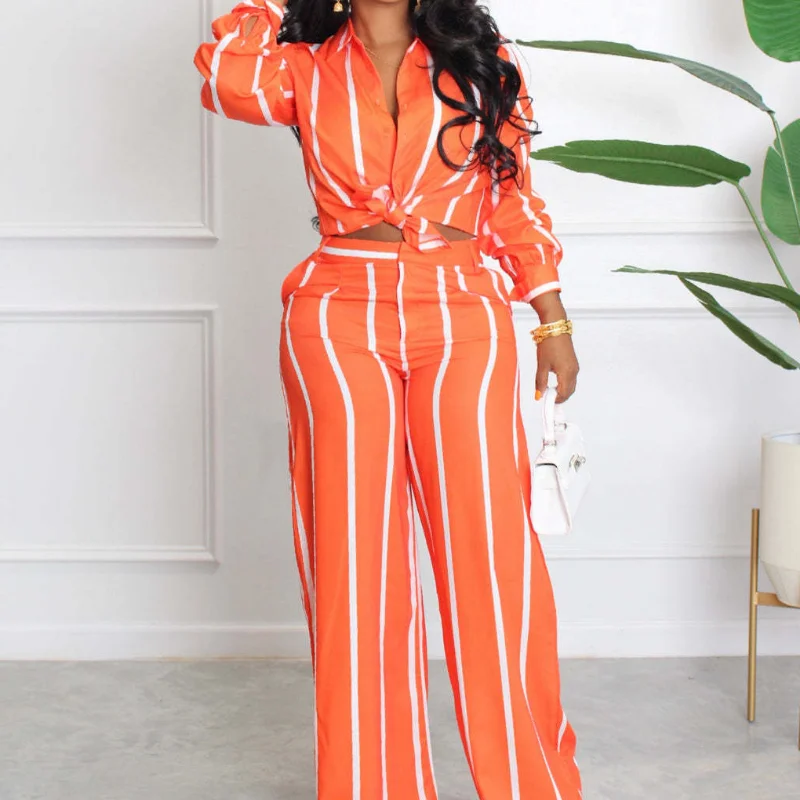 Женская Полосатая Рубашка С Принтом В Стиле Юго-Восточной Азии Офисный Женский