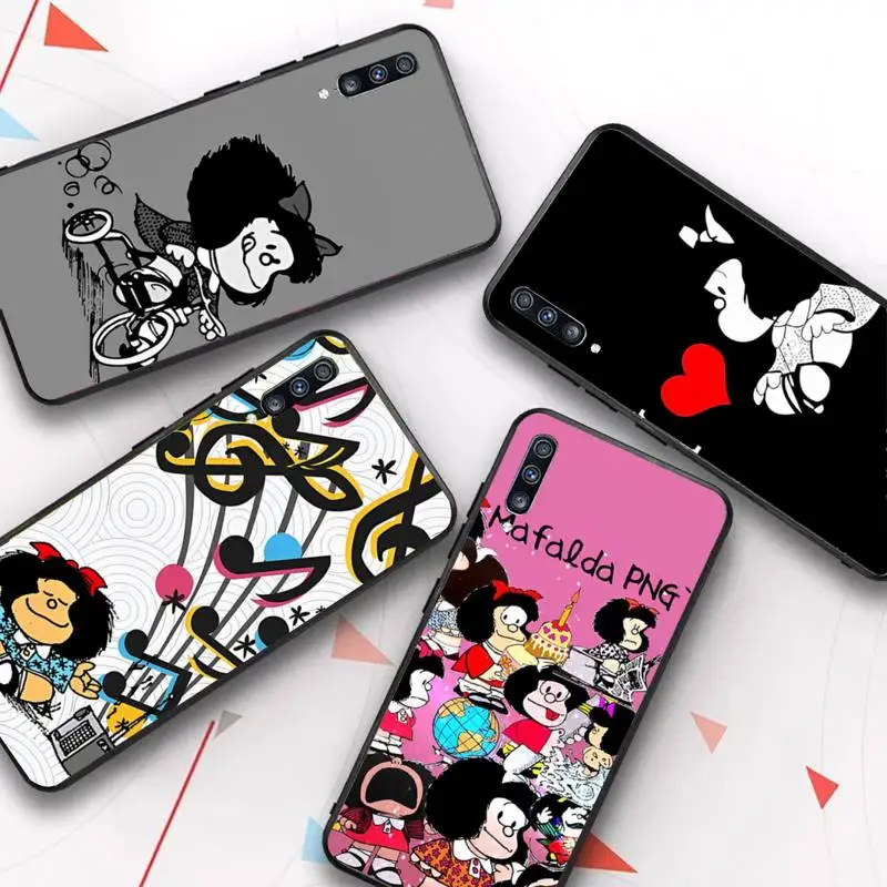 

Mafalda Anime Cute Girl Phone Case for Samsung A51 01 50 71 21S 70 31 40 30 10 20 S E 11 91 A7 A8 2018