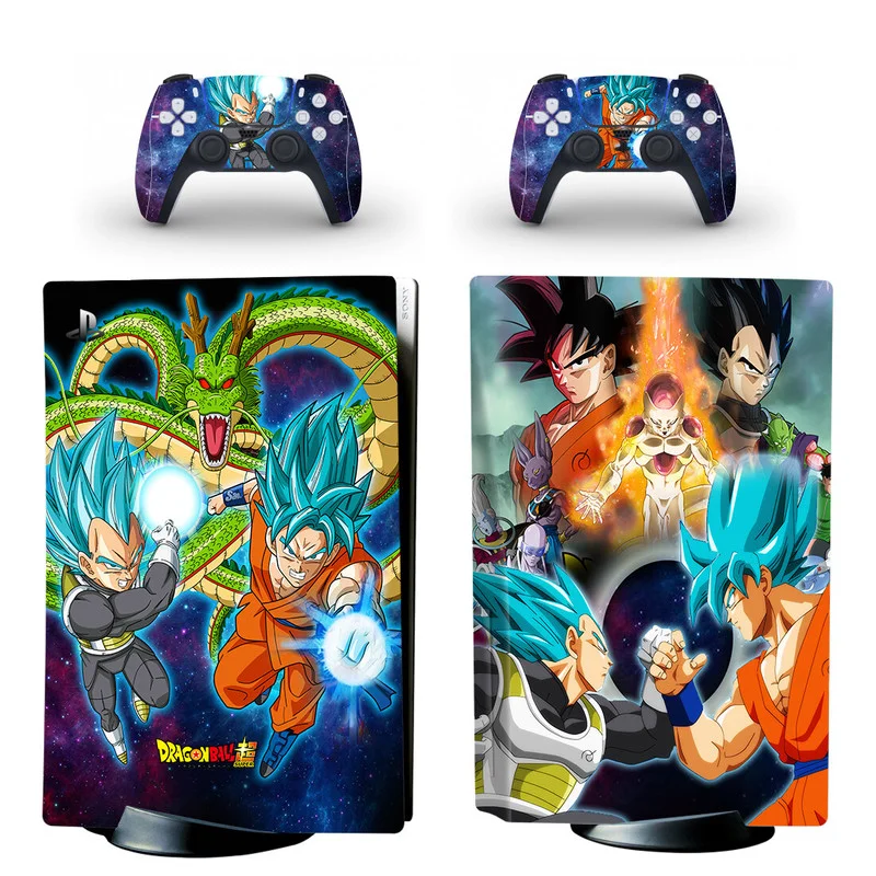 Наклейка в стиле аниме Драконий жемчуг Goku PS5 наклейка на диск Kakarotto крутая для