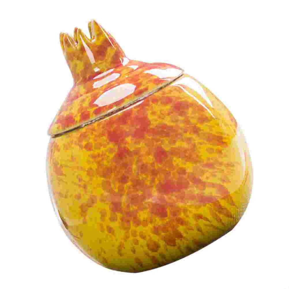 

Ceramic Tea Leaf Can Pomegranate Shaped Food Jar Tea Leaf Storage Jar Sealed Jar